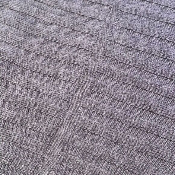 Soho Grey Crew Neck Ribbed Sweater With Laced Sleeves Size Medium - Picture 9 of 10
